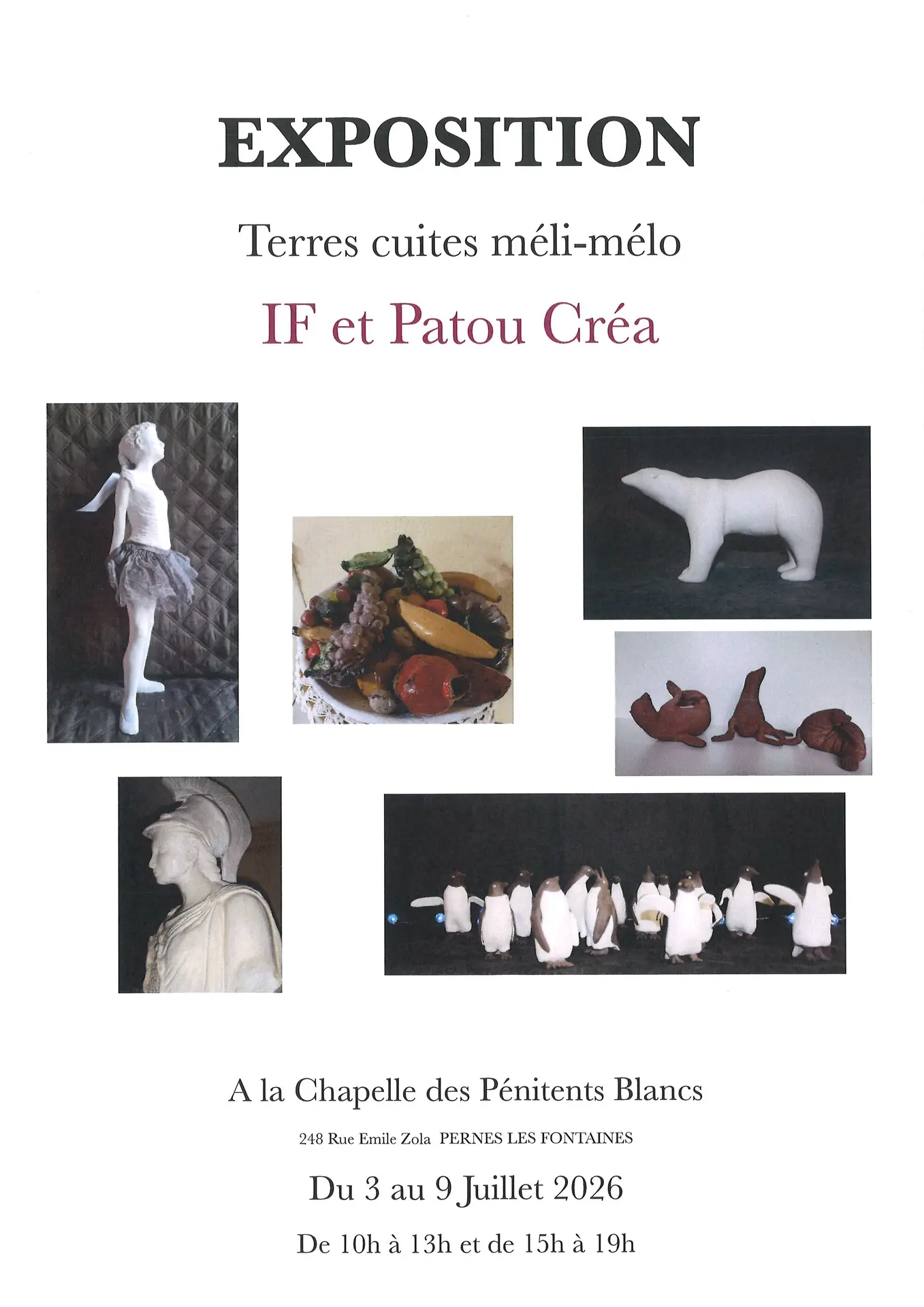 Exposition de terres cuites méli-mélo