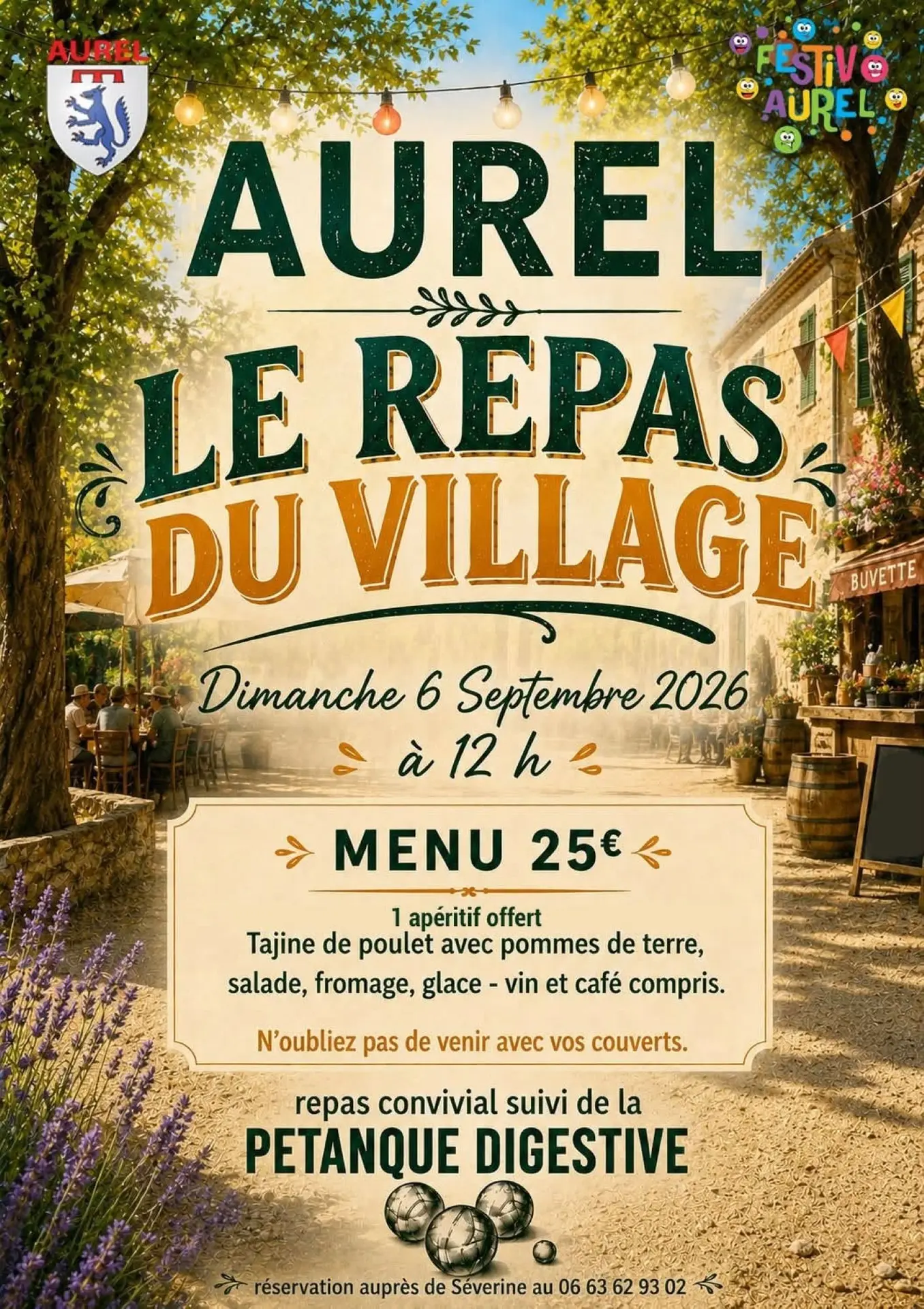 Repas et concours de boules