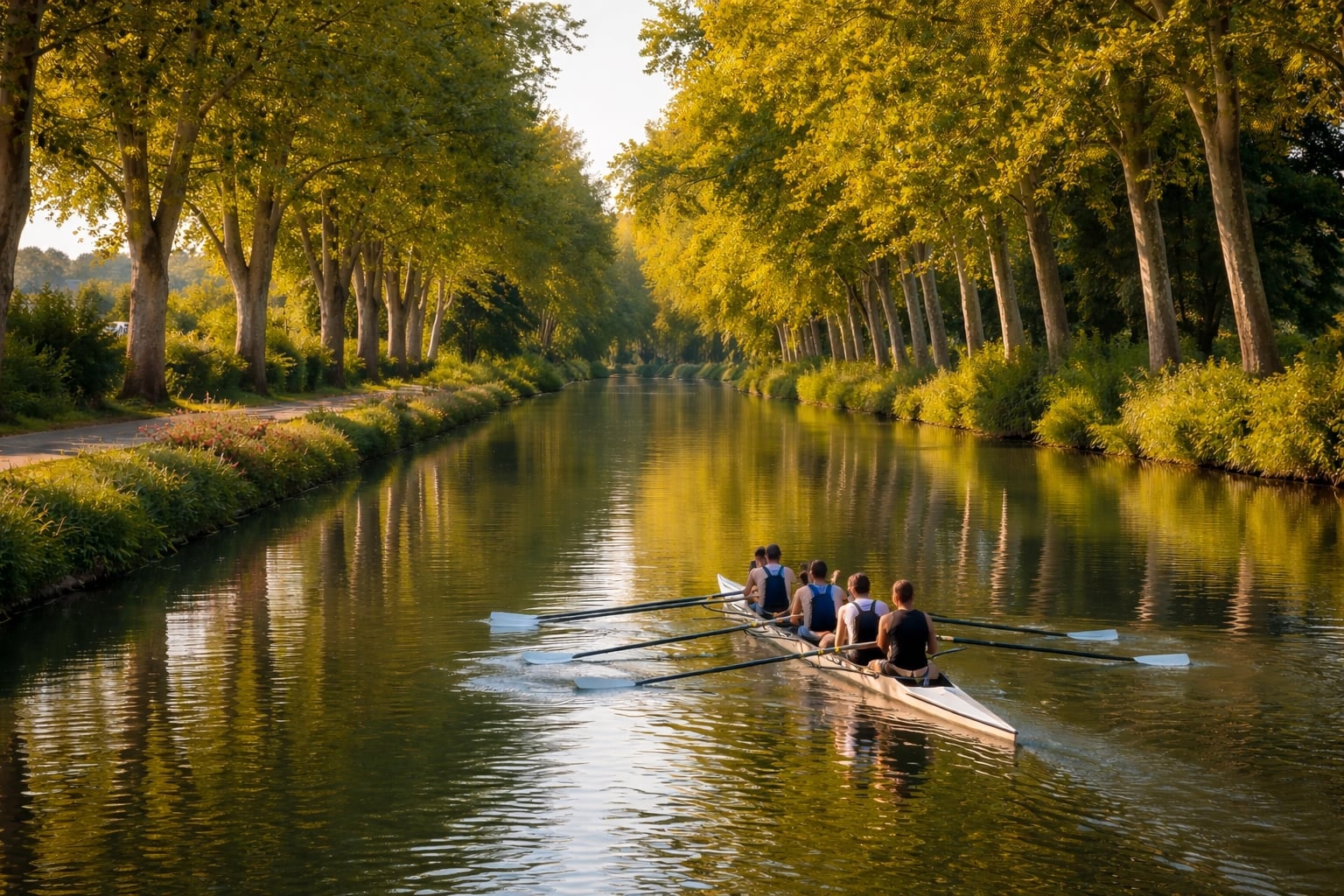 RALLYE DU CANAL DU MIDI EN AVIRON - ETAPE 2 - AYGUESVIVES – PORT LAURAGAIS