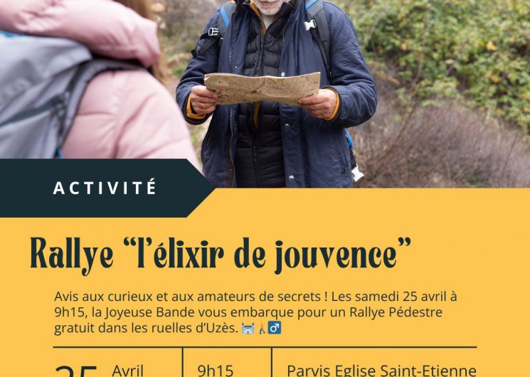 Rallye pédestre – L’Elixir de jouvence