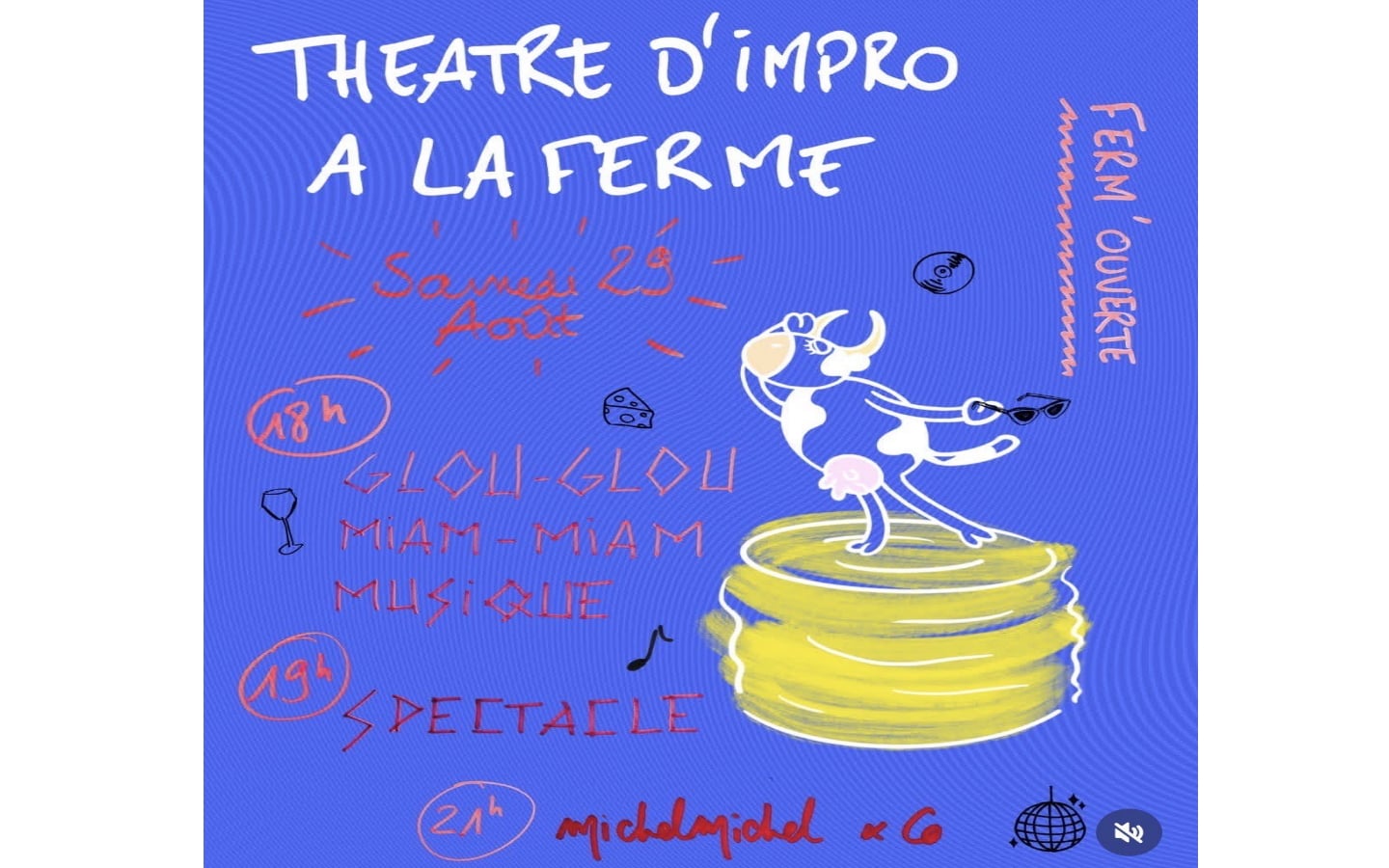Théâtre d'impro à la ferme