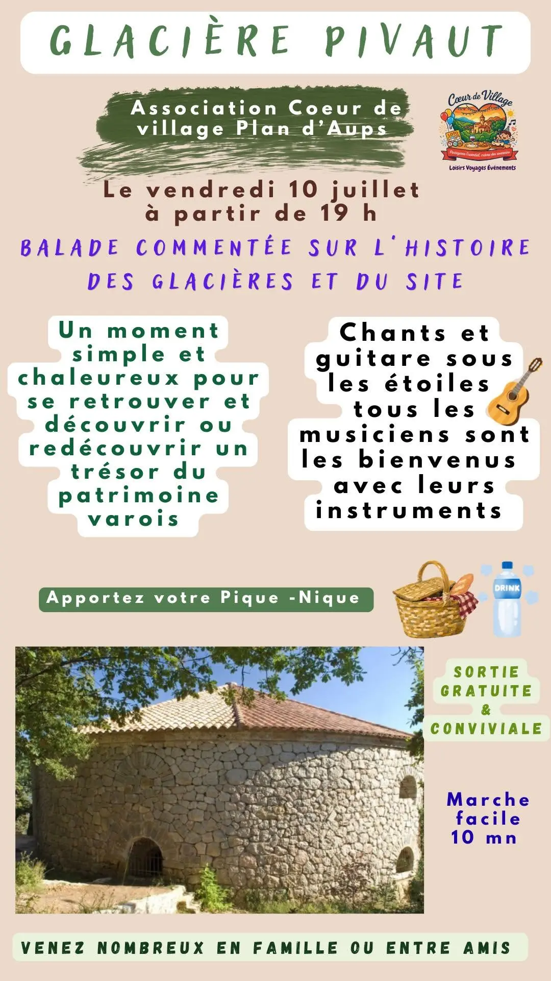 Balade commentée : histoire des glacières et du site