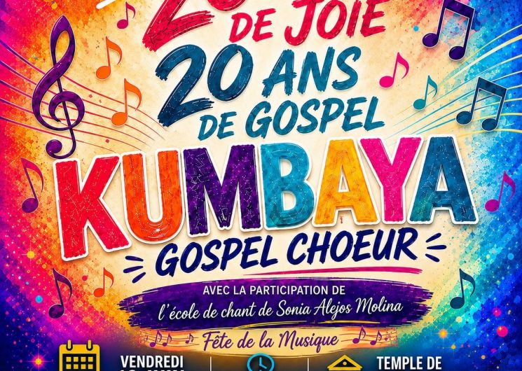 20 ANS DE JOIE 20 ANS DE GOSPEL KUMBAYA GOSPEL CHOEUR