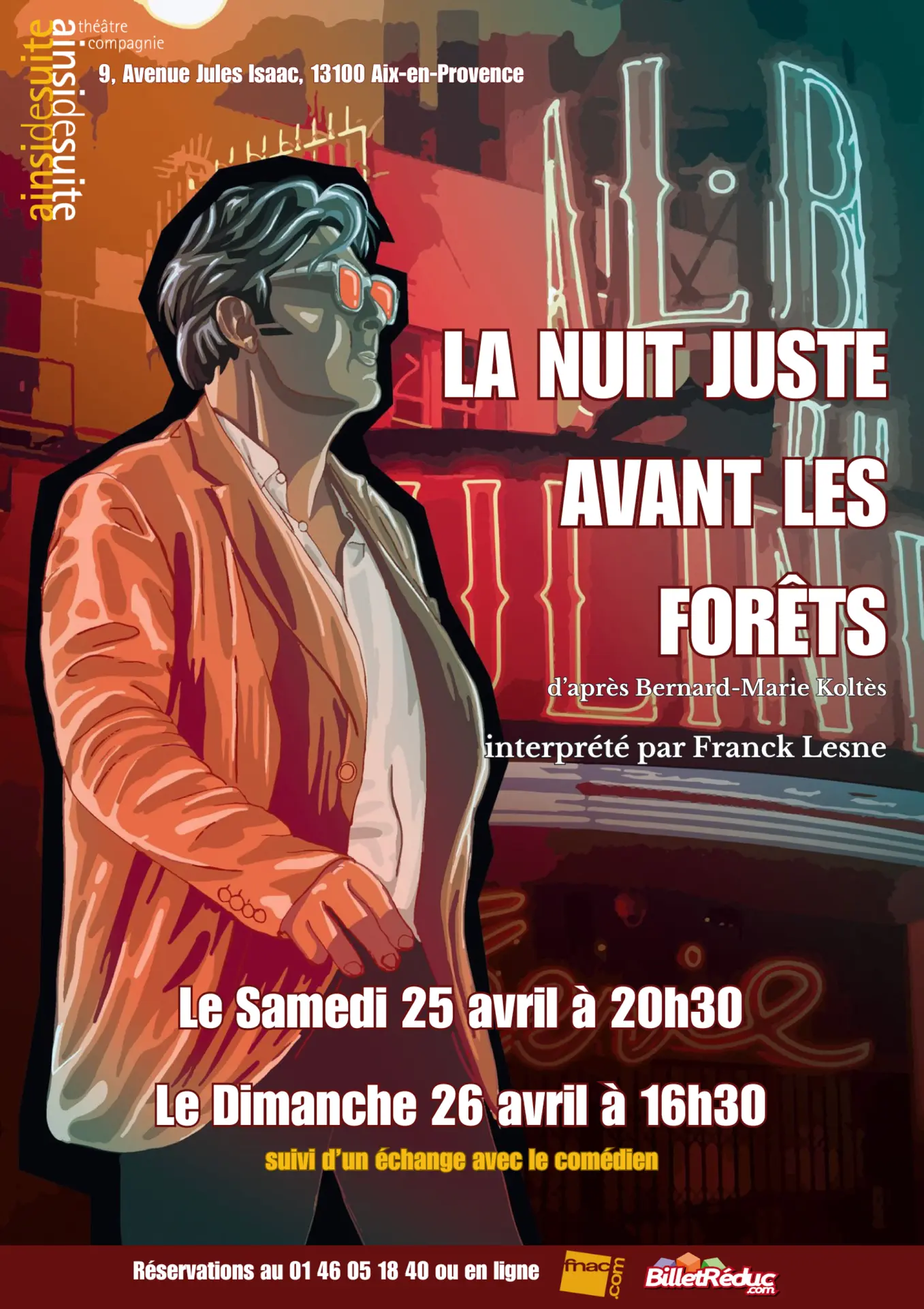 Théâtre : La nuit juste avant les forêts