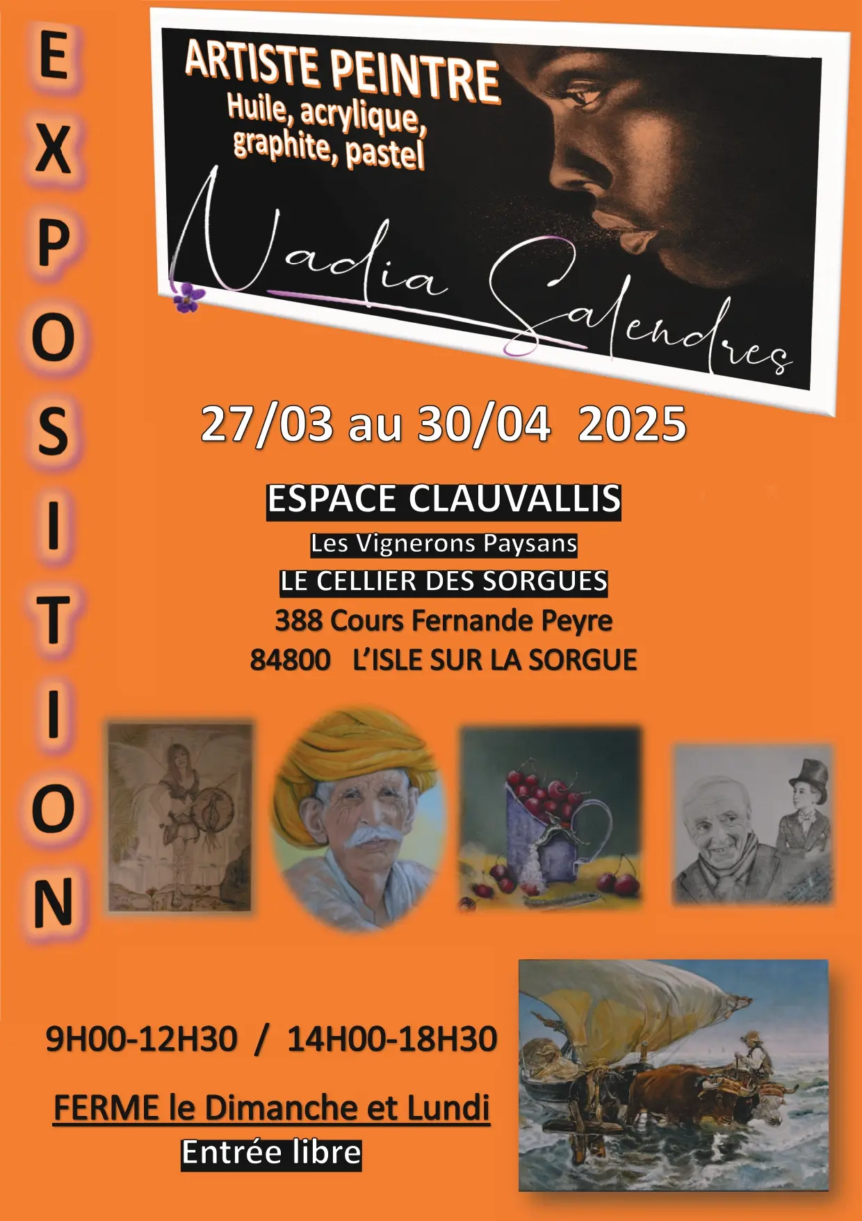 Exposition Nadia Salendres à Clauvallis