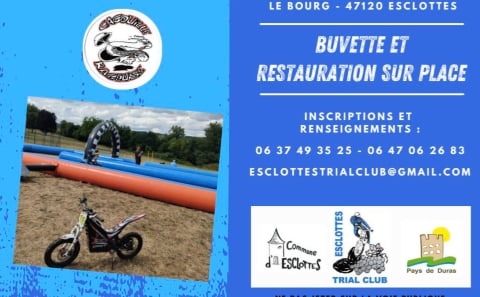 Découverte moto trial à Esclottes