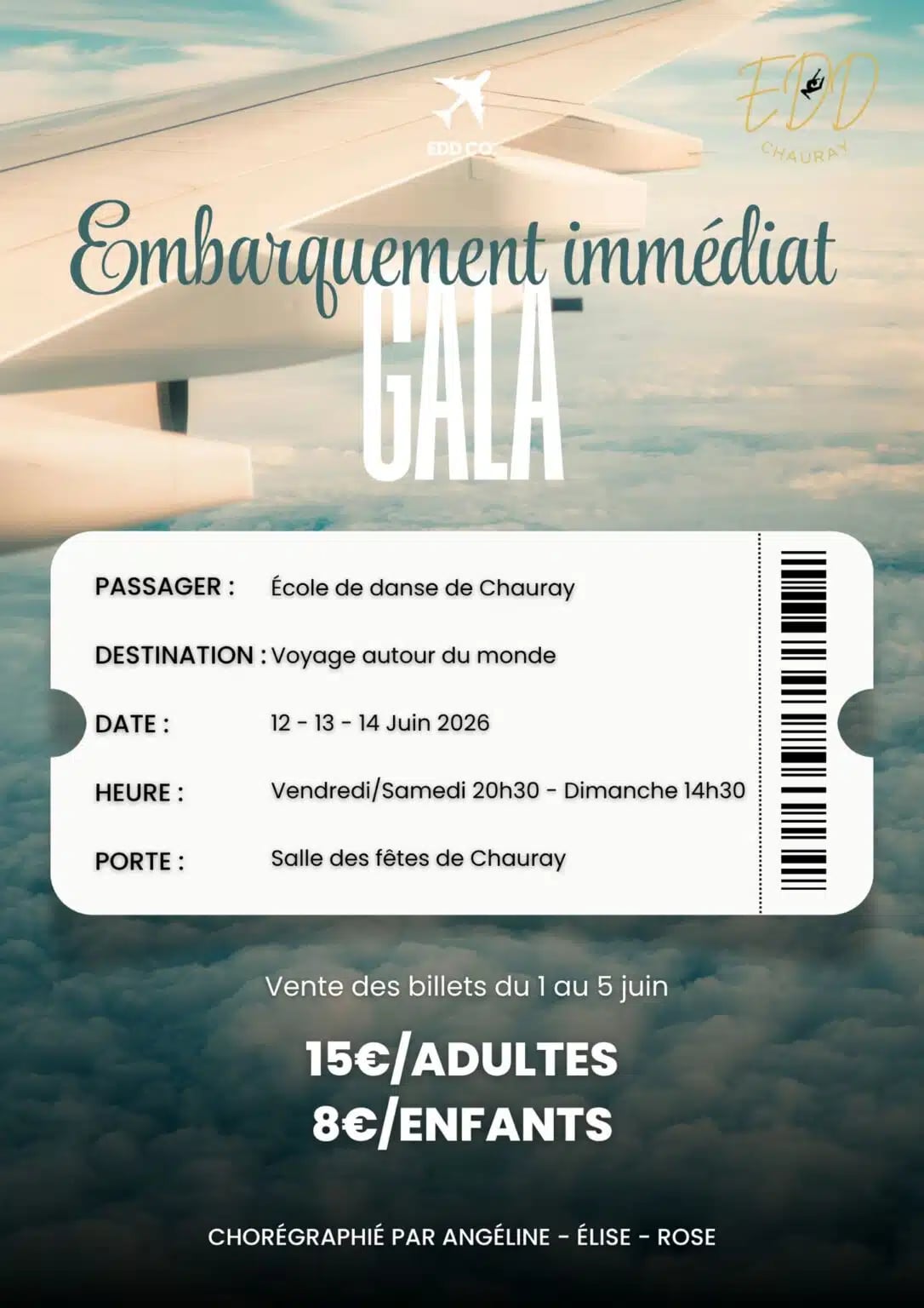 Spectacle : Gala 2026 de l’école de danse de Chauray