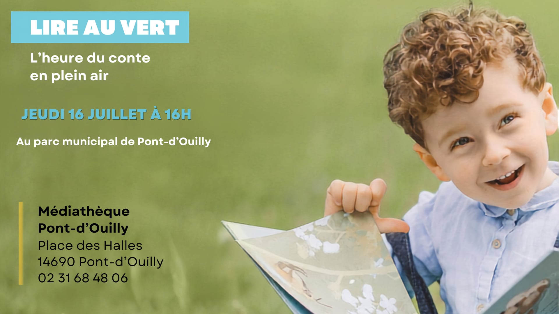 LIRE AU VERT, l'Heure du conte en plein air !