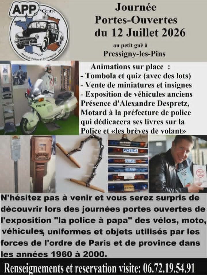 Portes ouvertes expo "La police à papa"