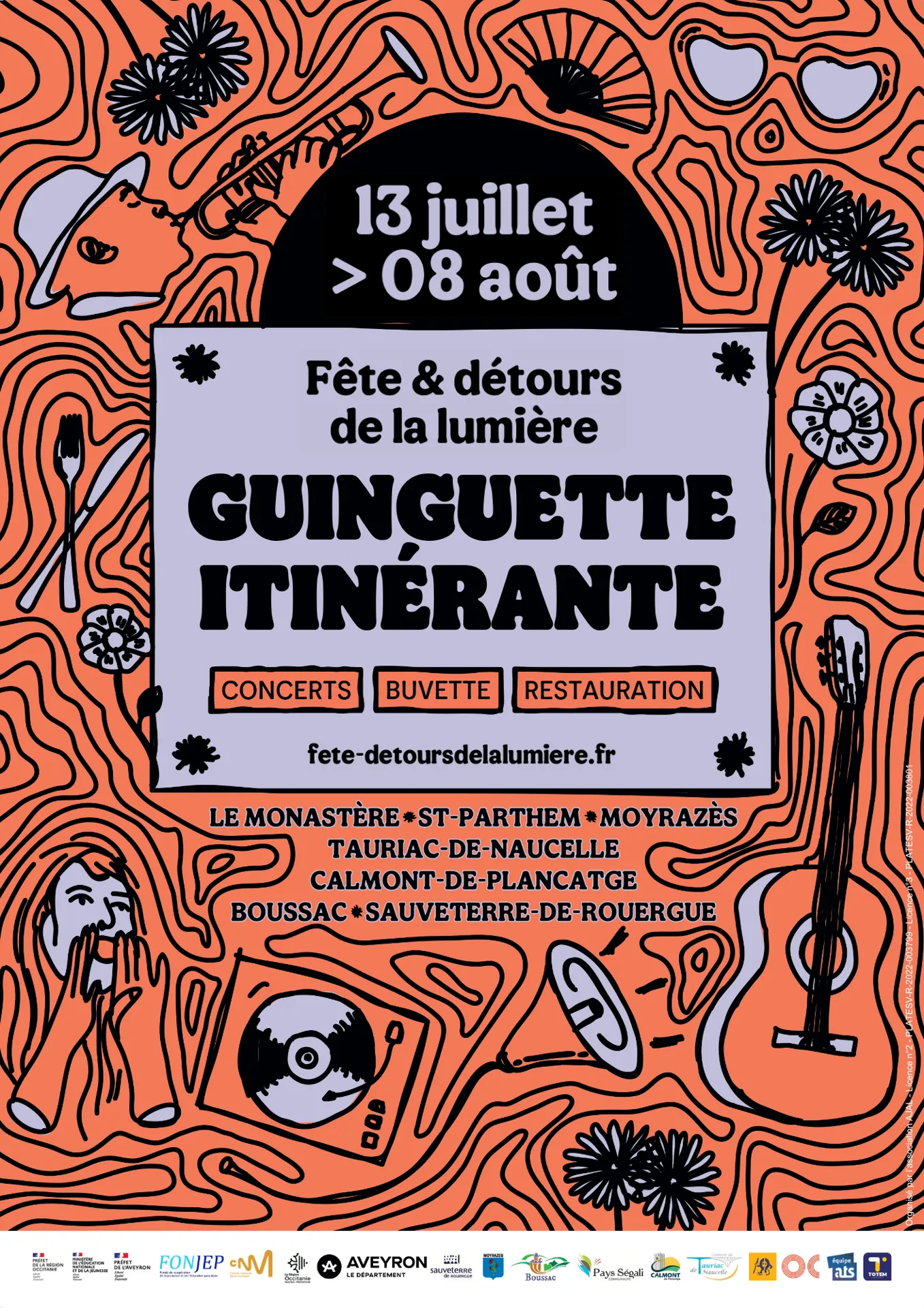 Fête & détours de la Lumière #40 – Concerts & spectacles en itinérance