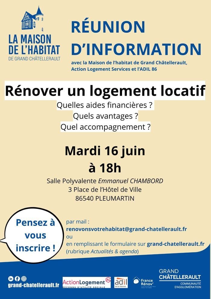 Réunion d'information pour rénover un logement locatif