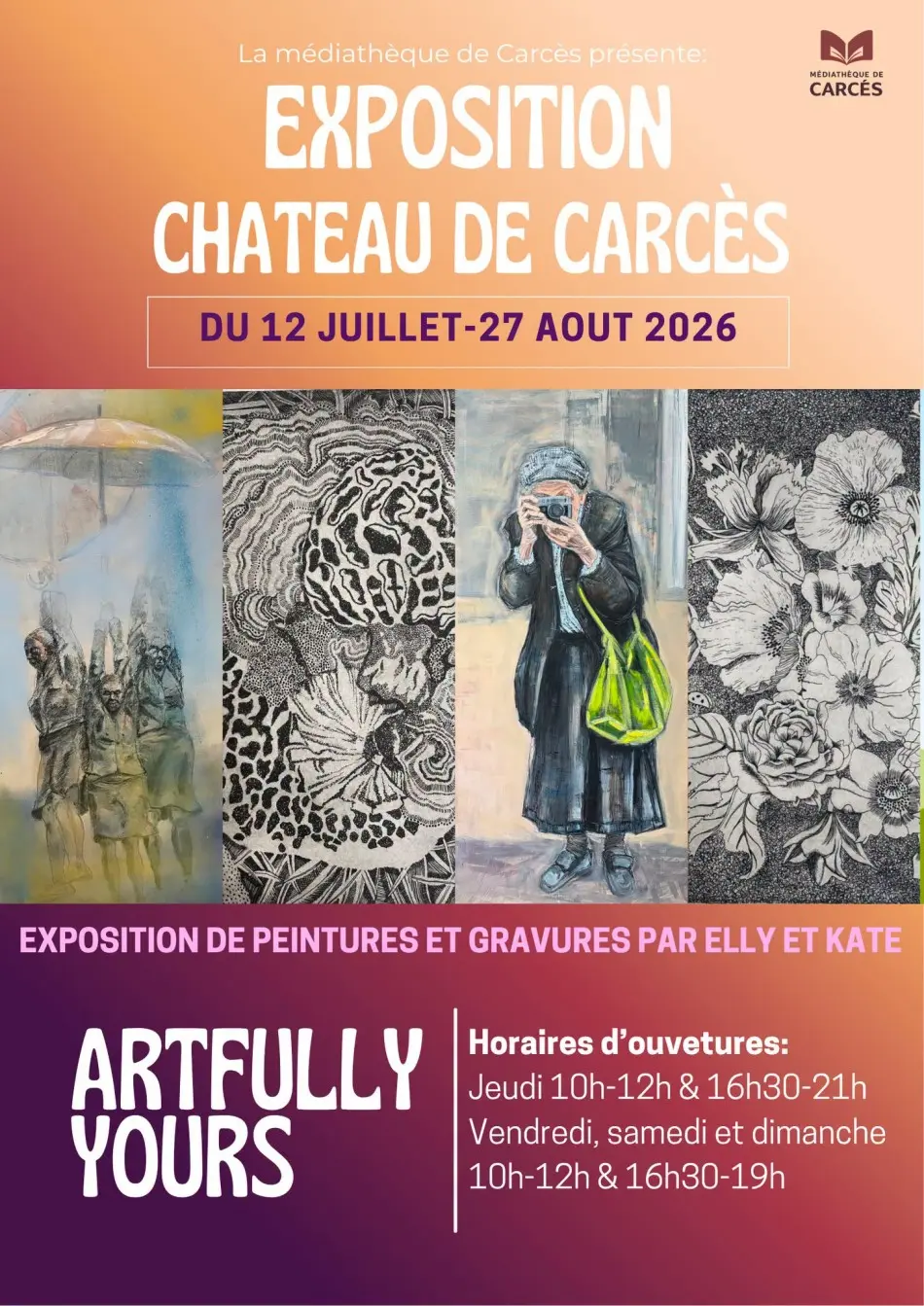 Exposition Elly et Kate: Artfully yours - peintures et gravures