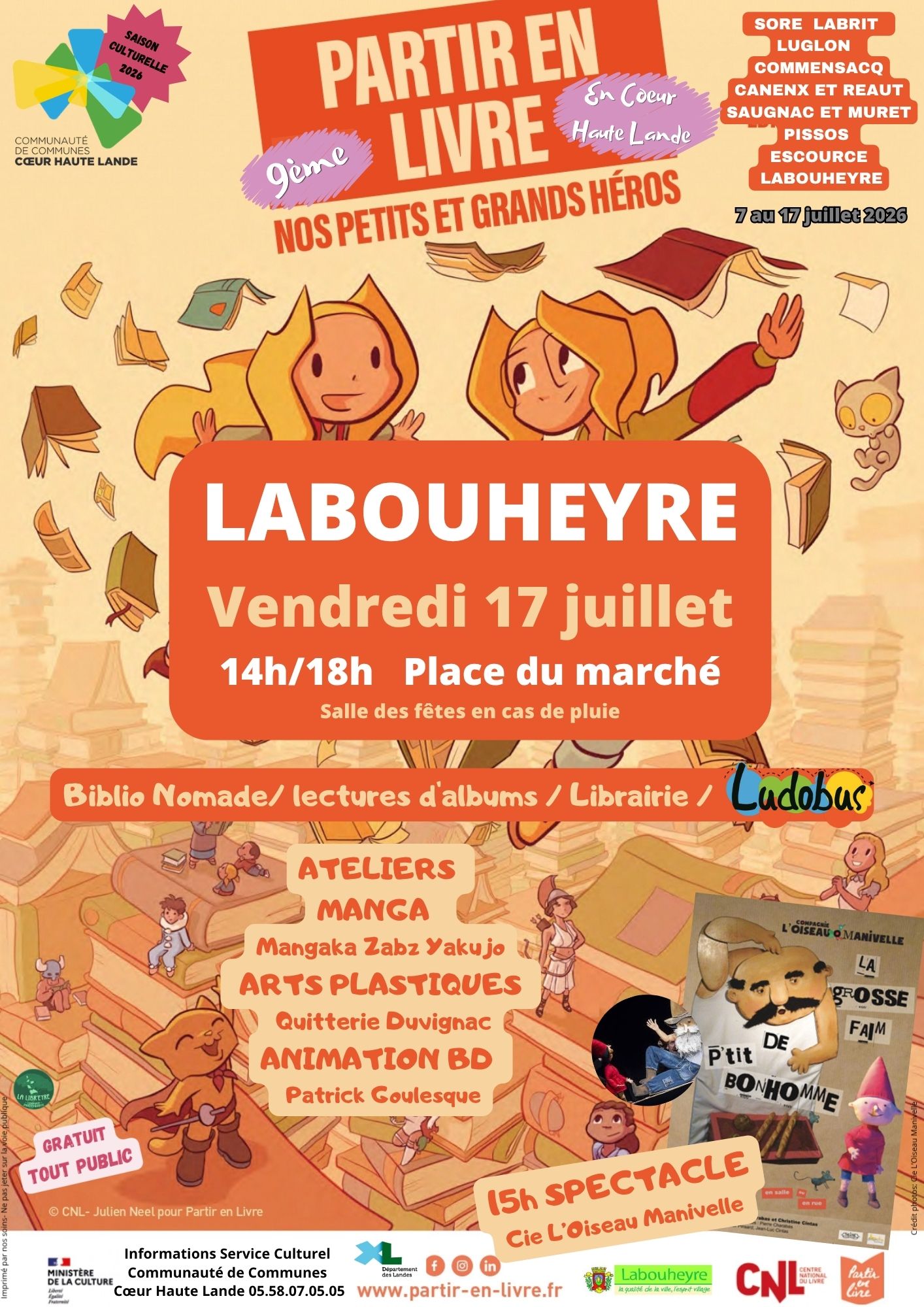 9ème Festival Partir en Livre en Coeur Haute Lande