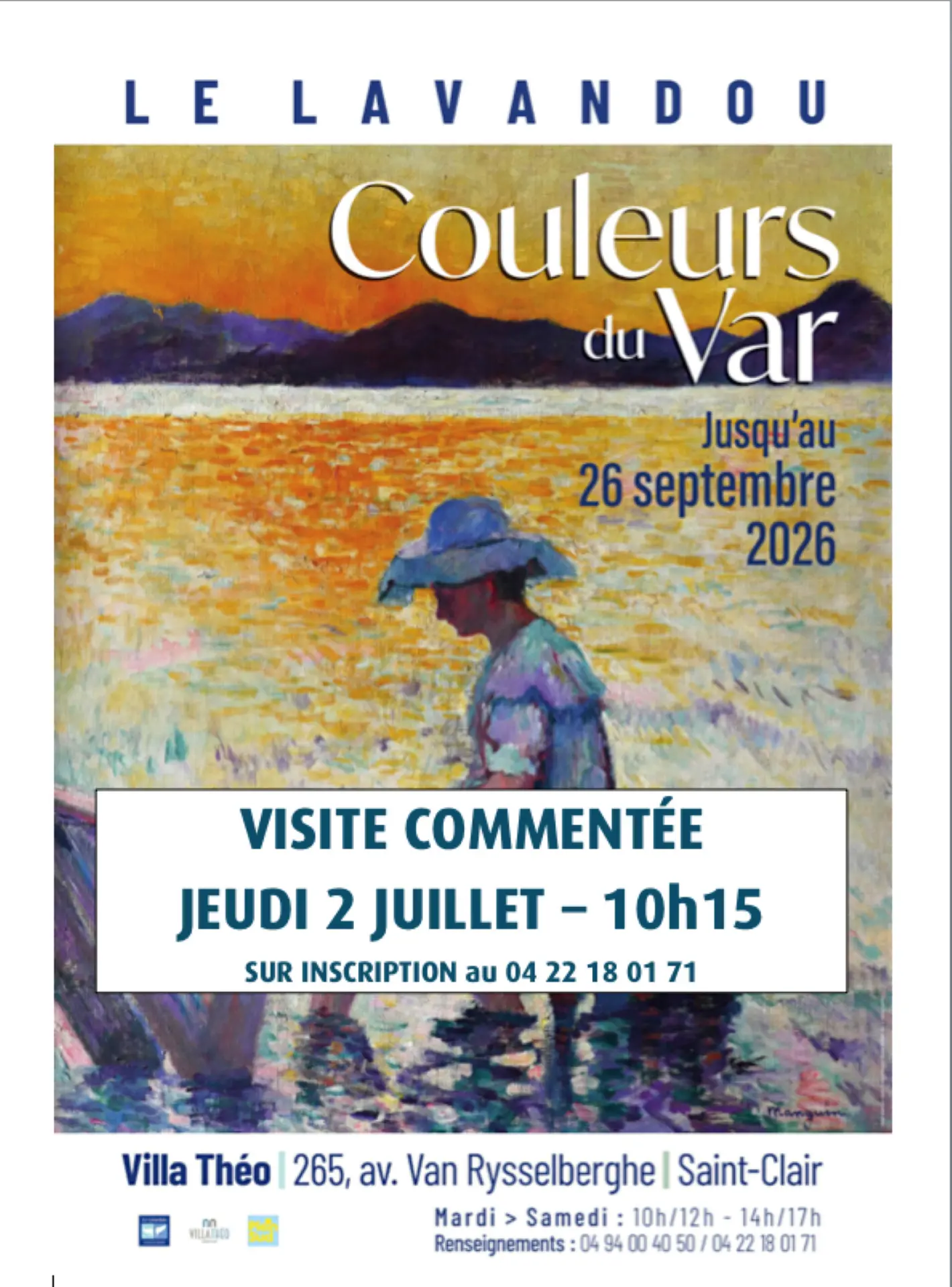 Visite commentée de l'exposition « Couleurs du Var» à la villa Théo