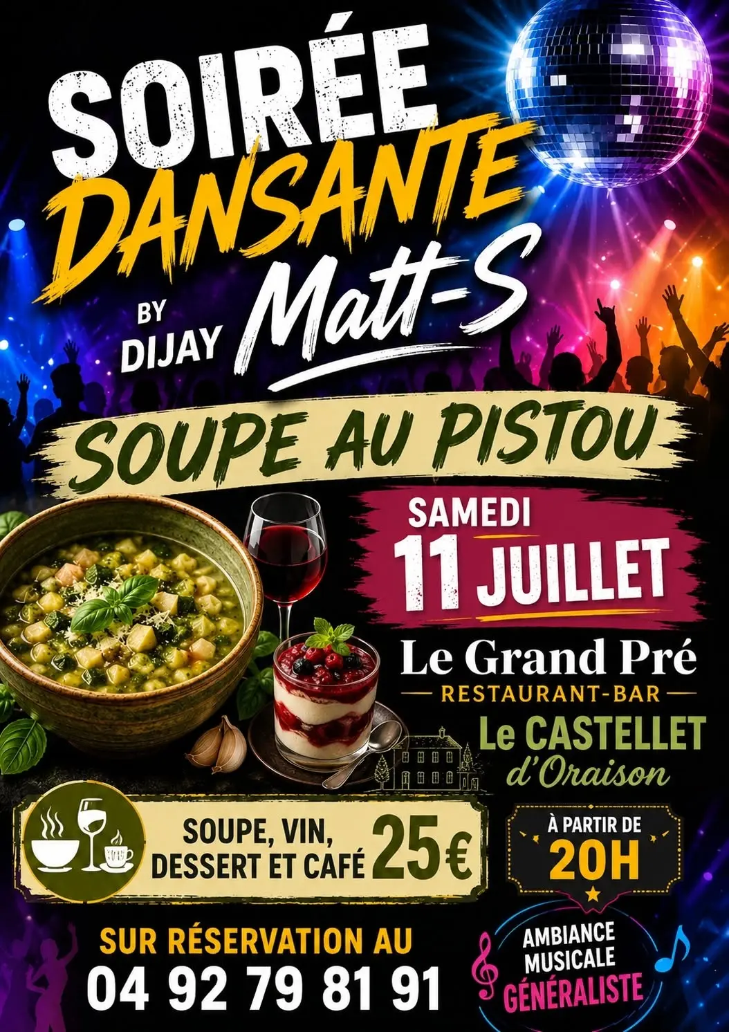 Soupe au pistou soirée dansante
