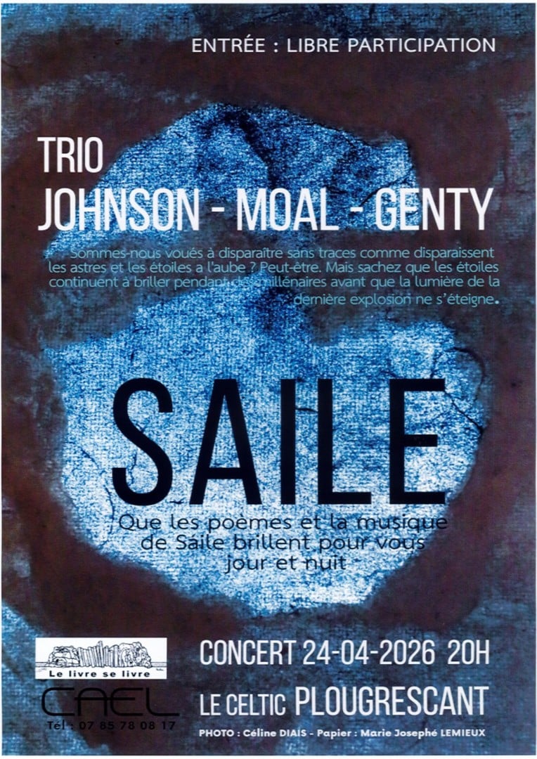 Trio Johnson, Moal et Genty – concert du Le livre se livre