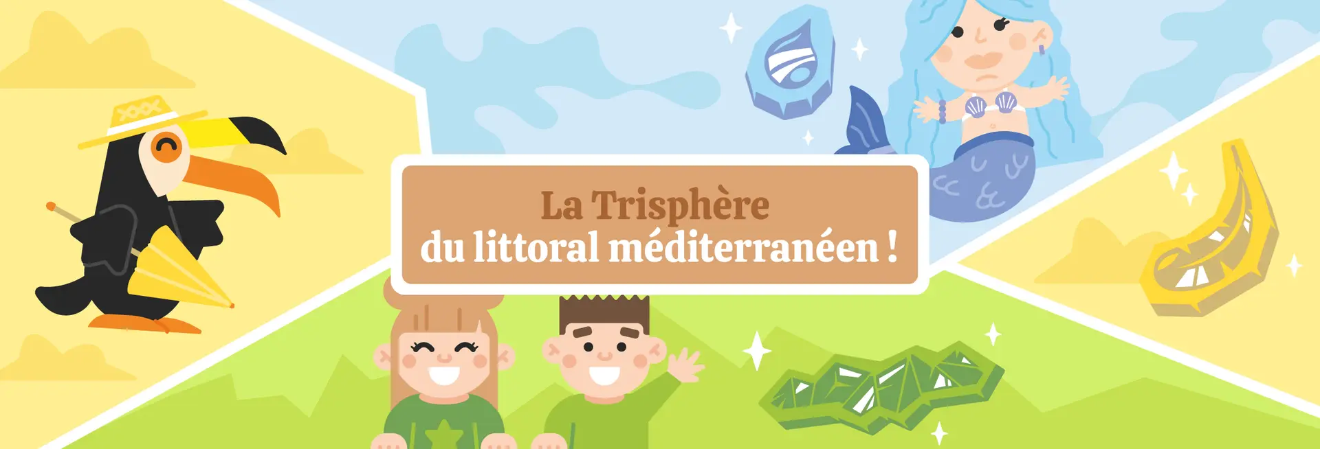 Jeu de piste interactif de l'été - "La trisphère du littoral Méditerranéen" avec Baludik
