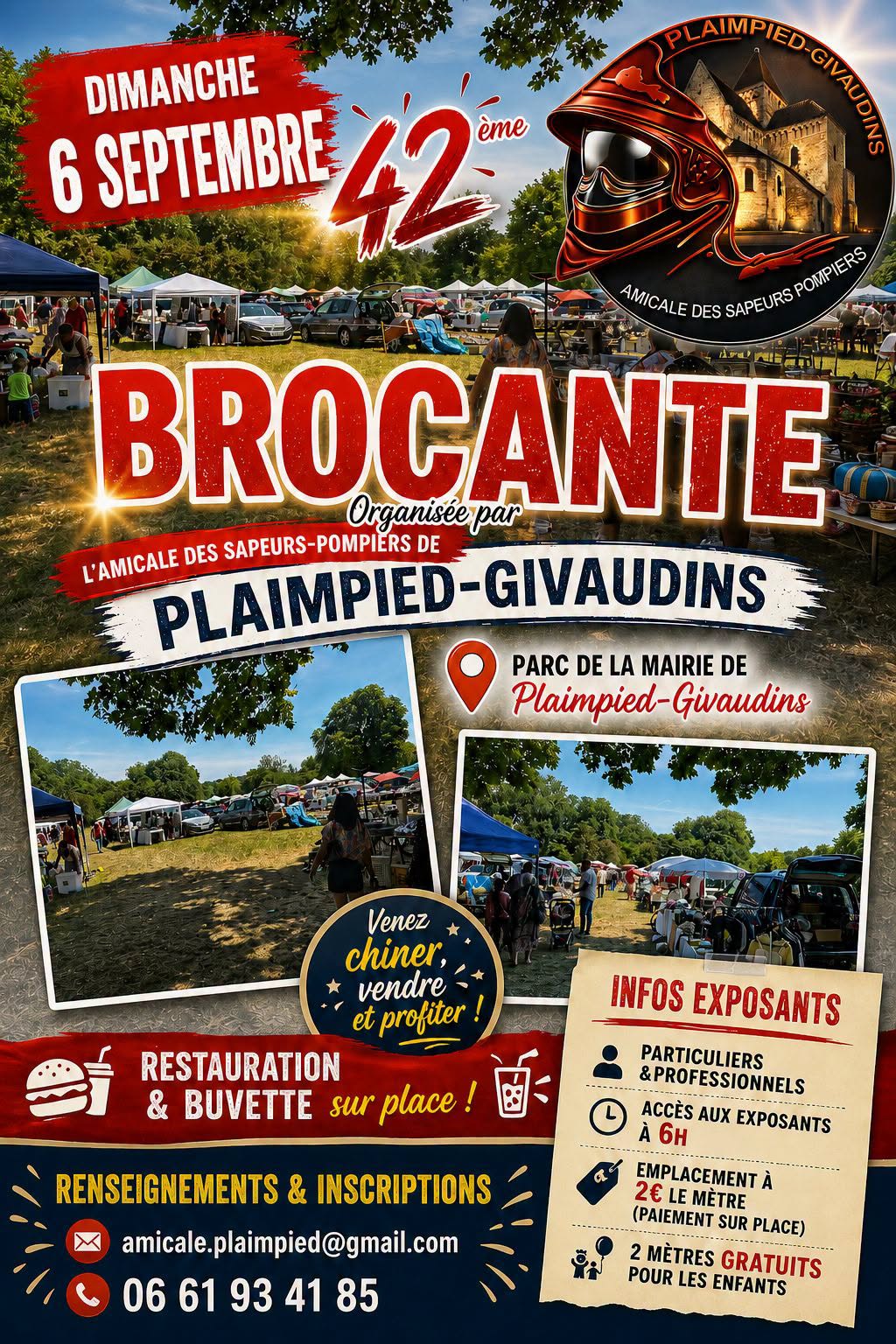 Brocante de l'Amicale Sapeurs-Pompiers Plaimpied-Givaudins