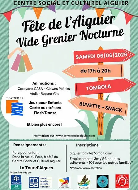 Fête de l'Aiguier : Vide grenier nocturne