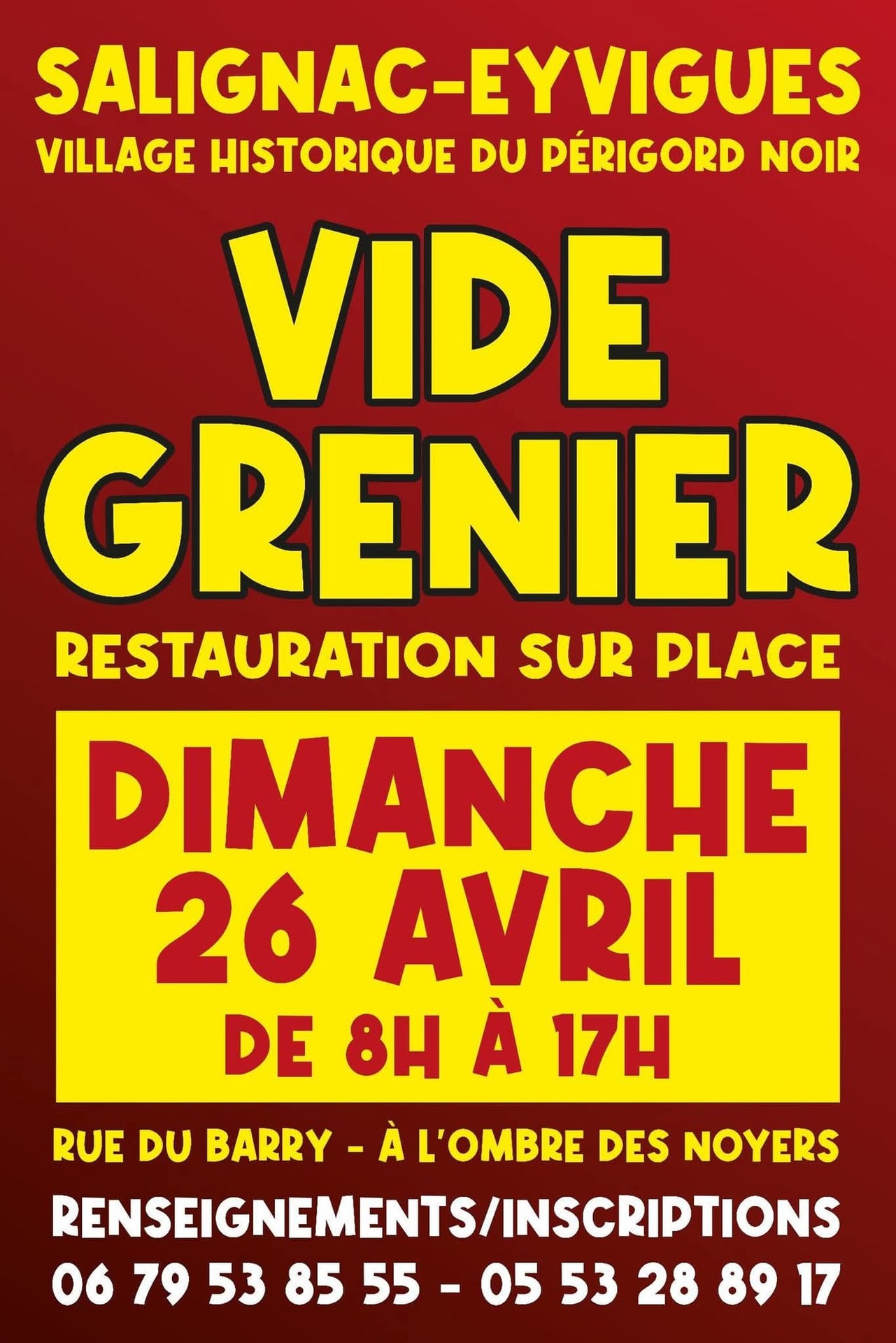 Vide-grenier à Salignac - Village Historique du Périgord Noir