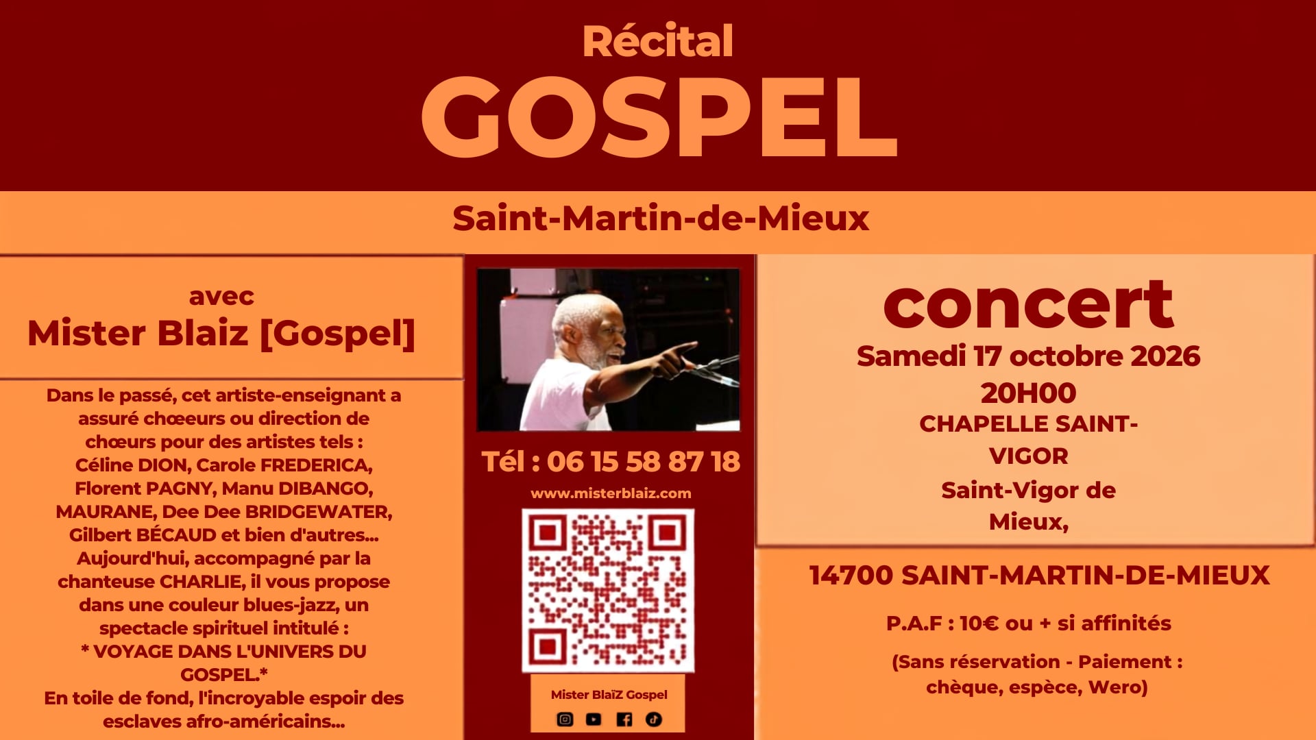 Récital de Gospel à Saint-Martin-de-Mieux