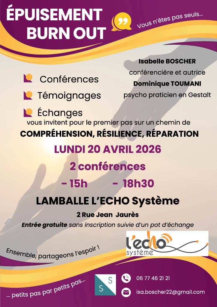 Conférence : Epuisement, burn-out, vous n’êtes pas seul