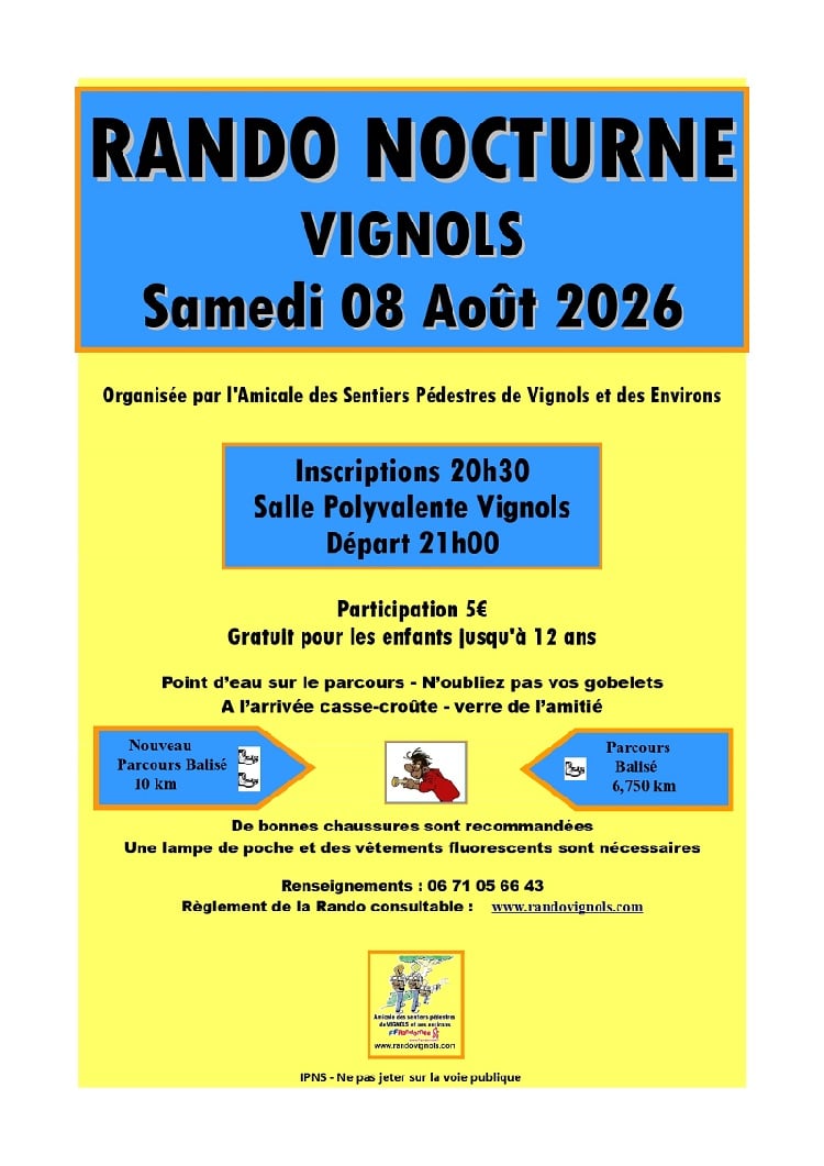 Rando nocturne à Vignols