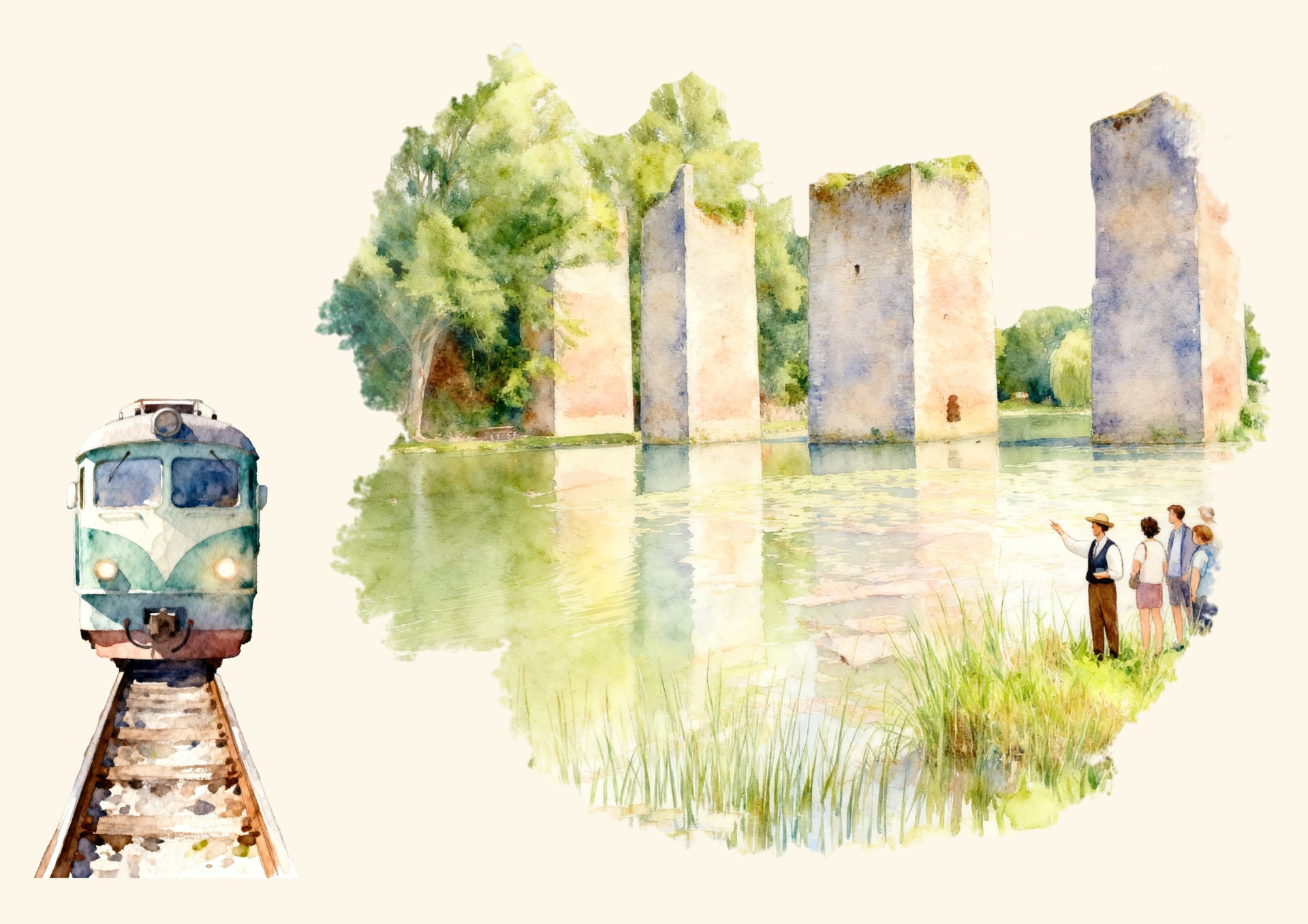 Les Échappées Ferroviaires en Sud Vienne Poitou - Visite de Lussac-les-Châteaux au départ de Montmorillon