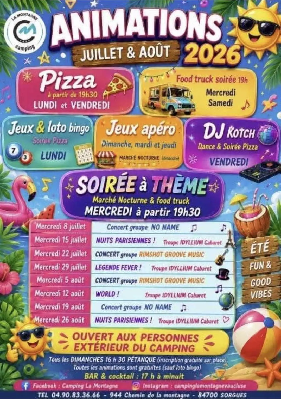 Soirée spectacle "Legende Fever" au Camping La Montagne