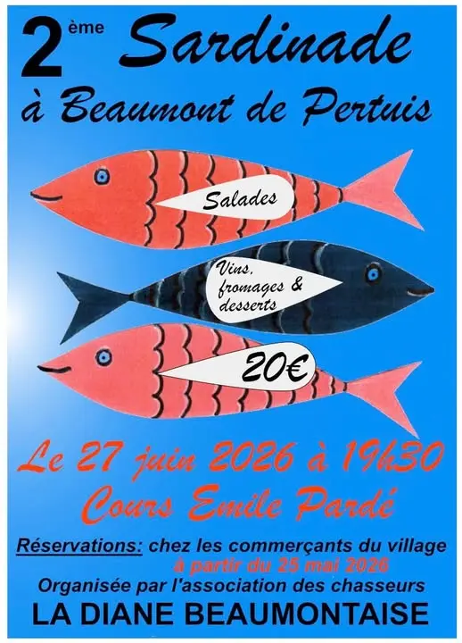2ème Sardinade à Beaumont de Pertuis