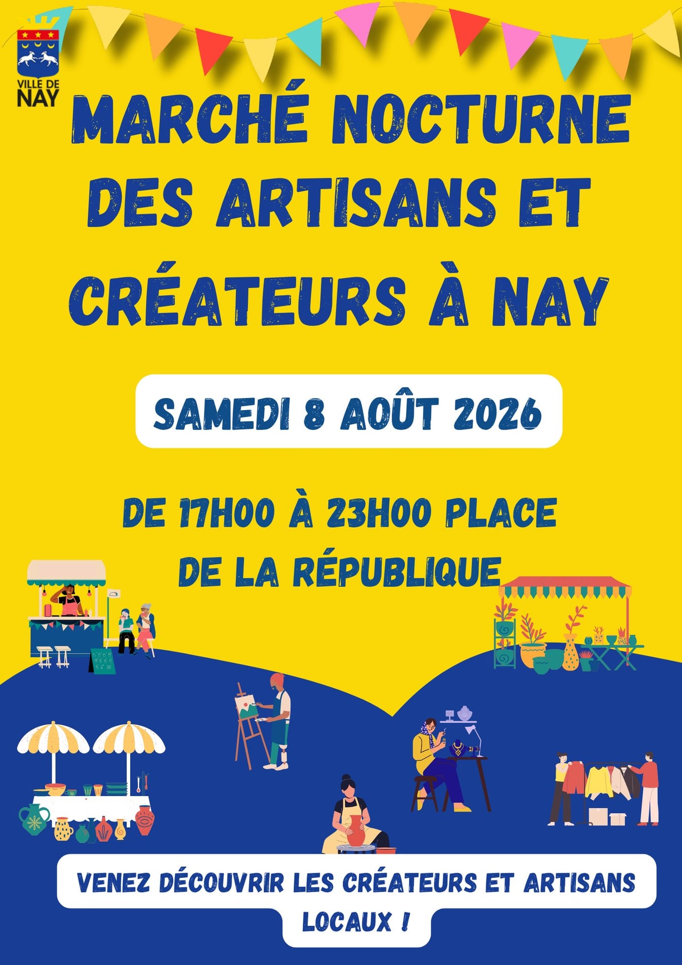Marché nocturne des artisans et créateurs à Nay