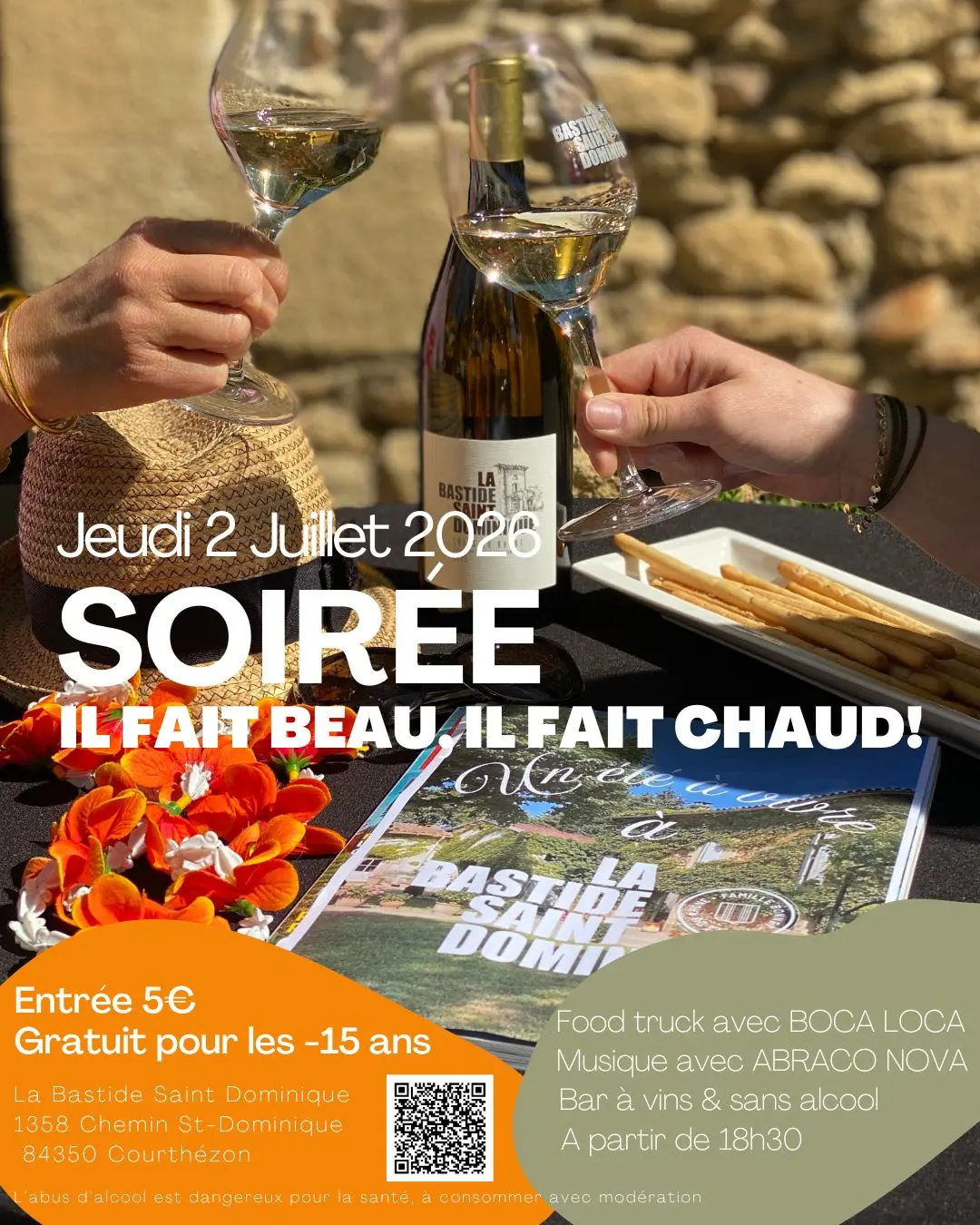 Soirée d'été  à la Bastide Saint Dominique
