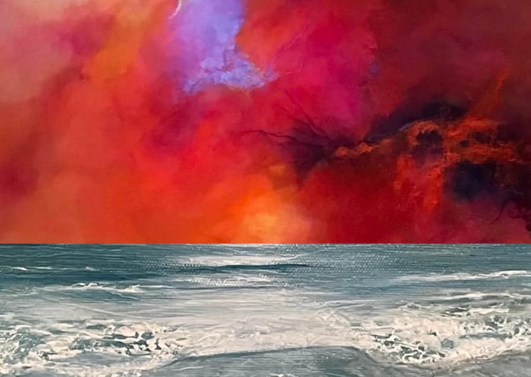 EXPOSITION « A FLEURS D’ELEMENTS » DE MARTINE COUPAUD ET EVELINE GALY – CHEZ ARABESQUE