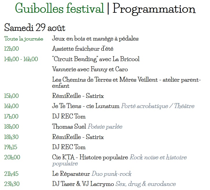 Festival Guibolles