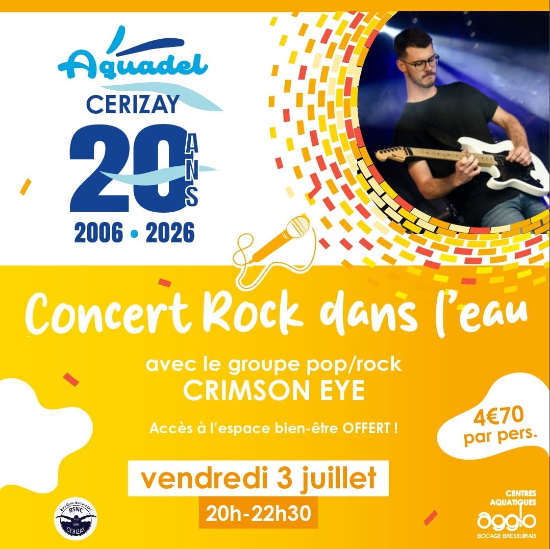 Concert rock dans l'eau - Les 20 ans d'Aquadel