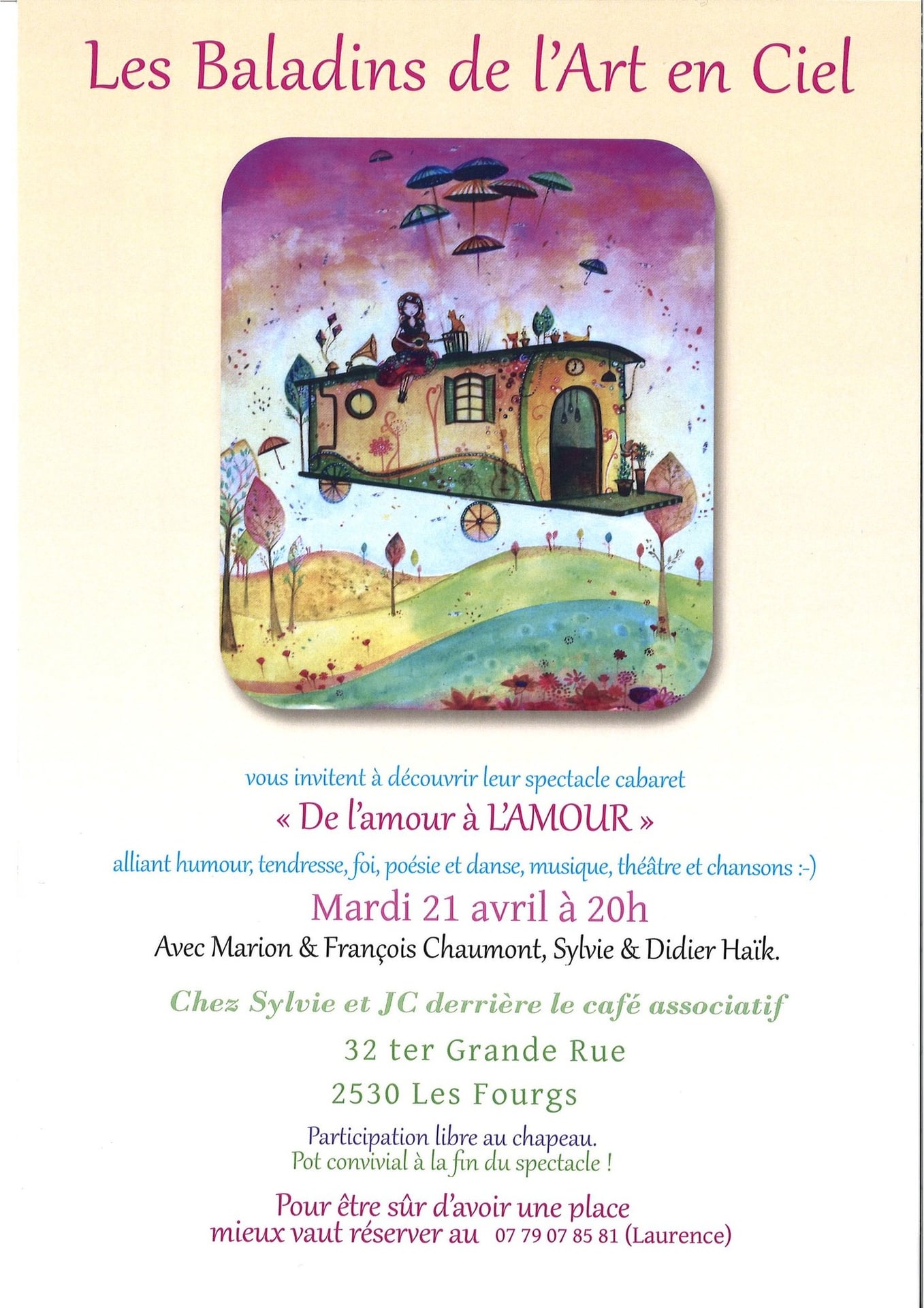 Spectacle cabaret - Les baladins de l'Art en Ciel