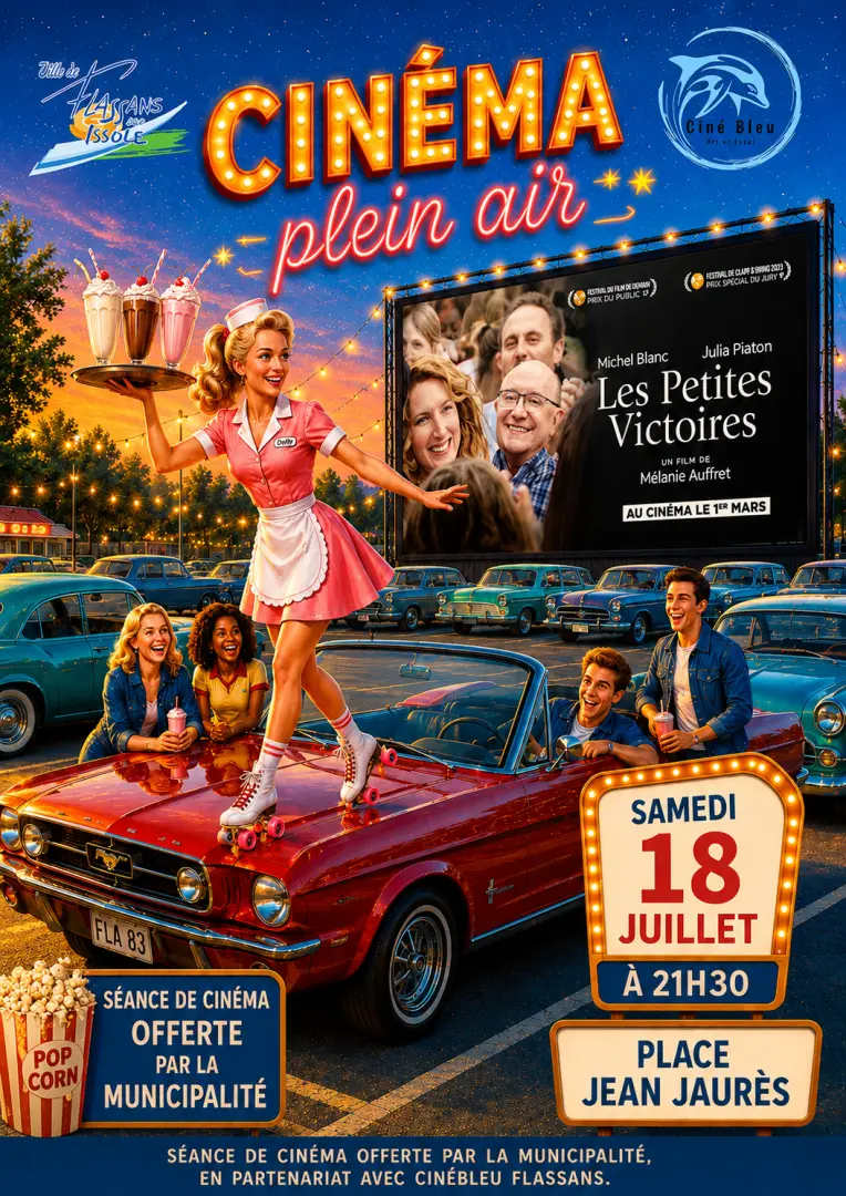 Cinéma en plein air à Flassans