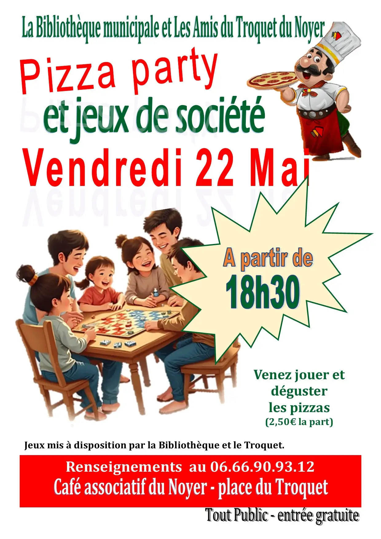 Pizza party et Jeux de société