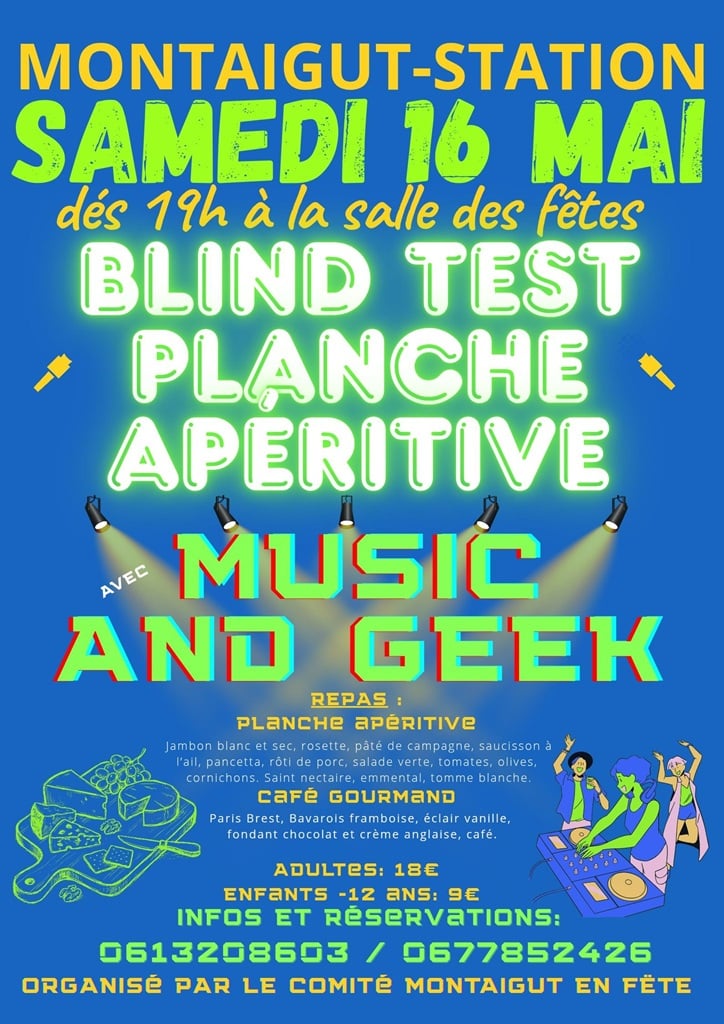 Blind test et planche apéritive