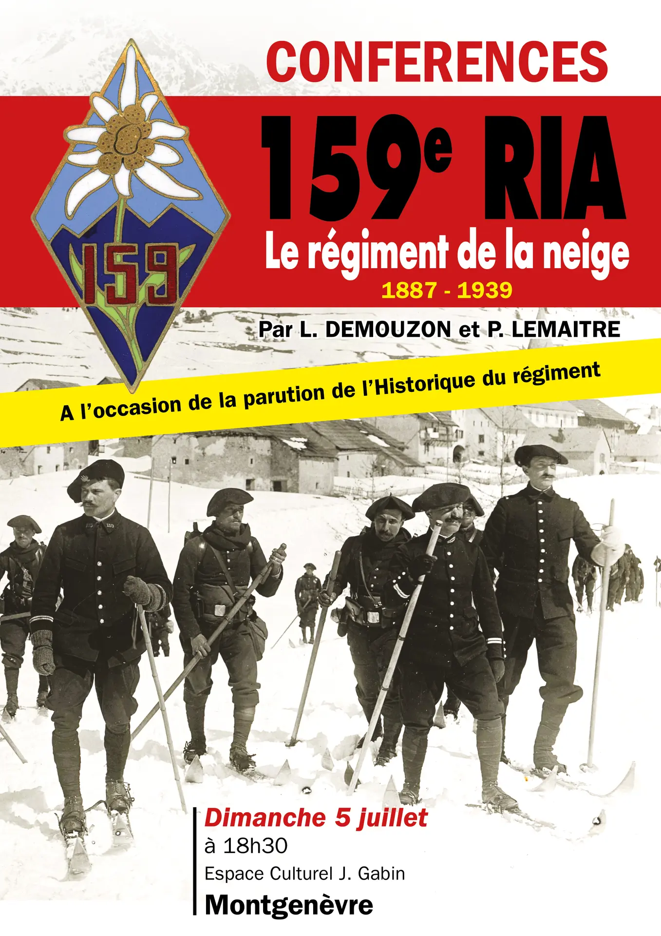 Conférence " 159ème RIA - Le régiment de la neige "