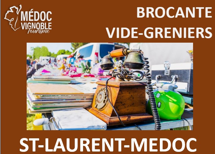 Vide-greniers nocturne, retransmission et soirée dansante à Saint-Laurent-Médoc