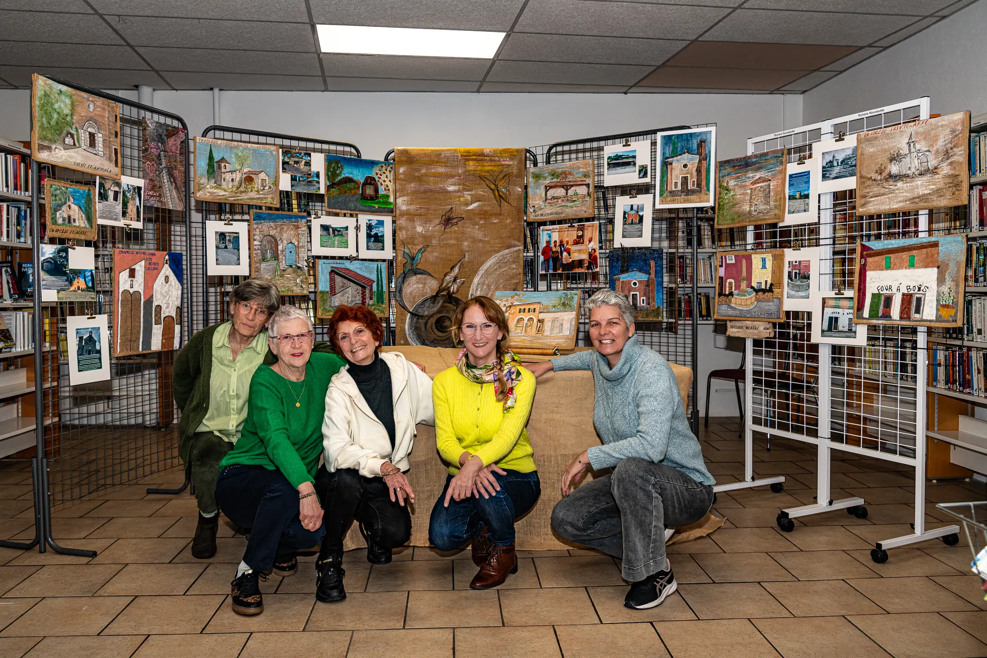 Exposition « Peindre sur toile de jute »