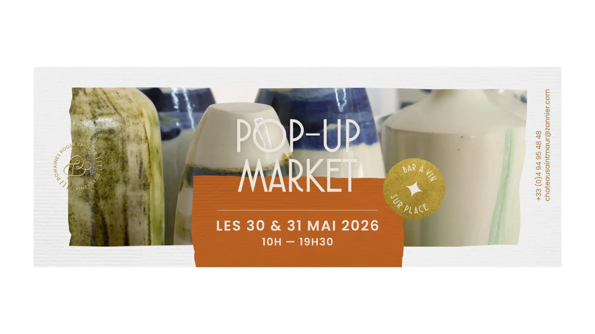 Pop-up markets au Château Saint-Maur