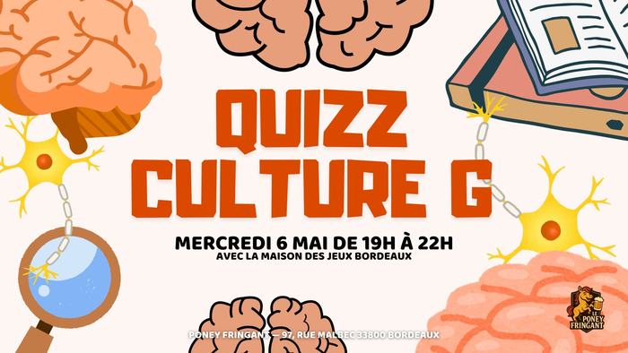 Quiz culture G avec l'asso La Maison des Jeux au Poney Fringant