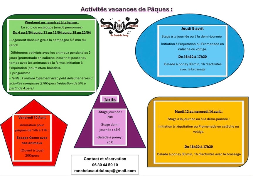 Weekend au Ranch et Ferme du Saut du Loup