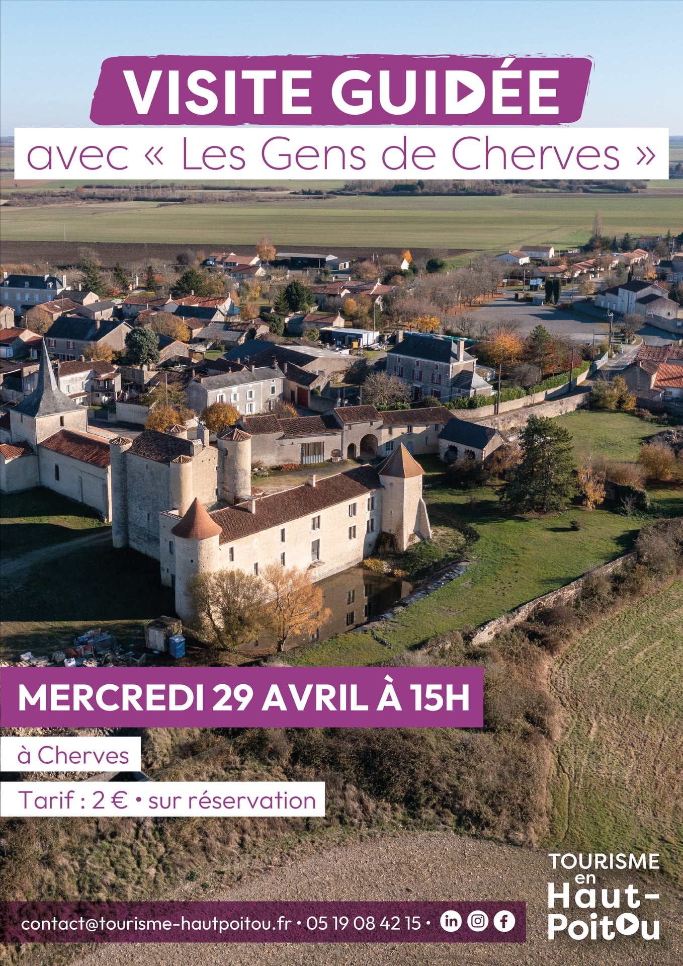 Visite guidées avec "Les Gens de Cherves"