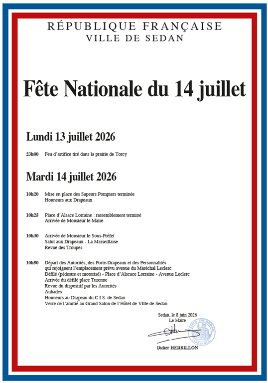 Fête Nationale à Sedan