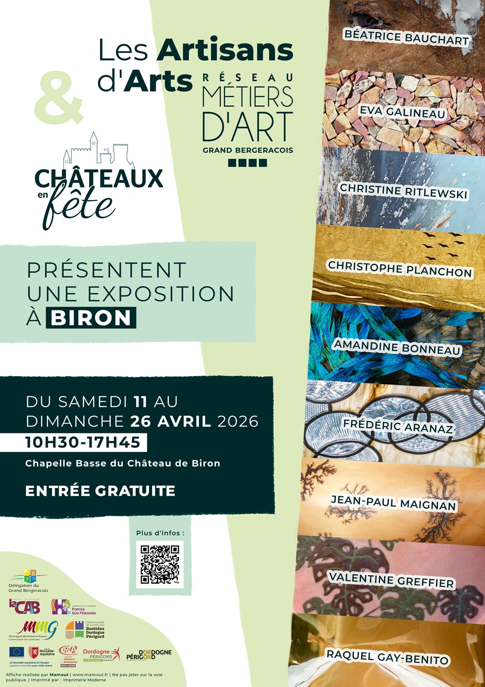 Exposition d'artistes et d'artisans du Réseau des Métiers d'Art