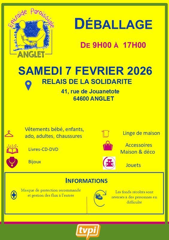 Braderie de l'association entraide paroissiale