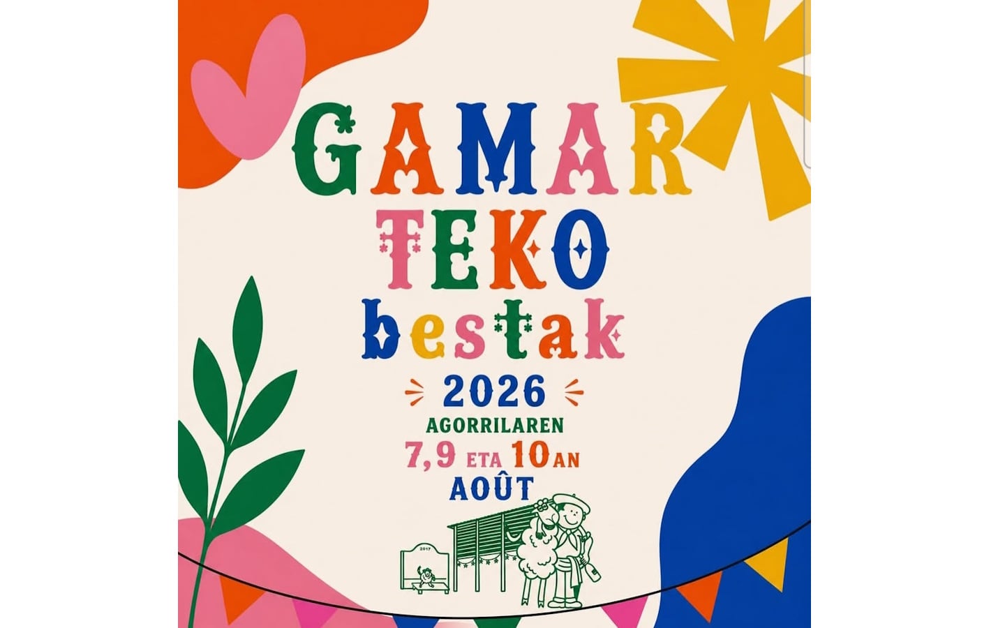 Fêtes de village : pelote basque, repas des villageois, talos et danses, concert
